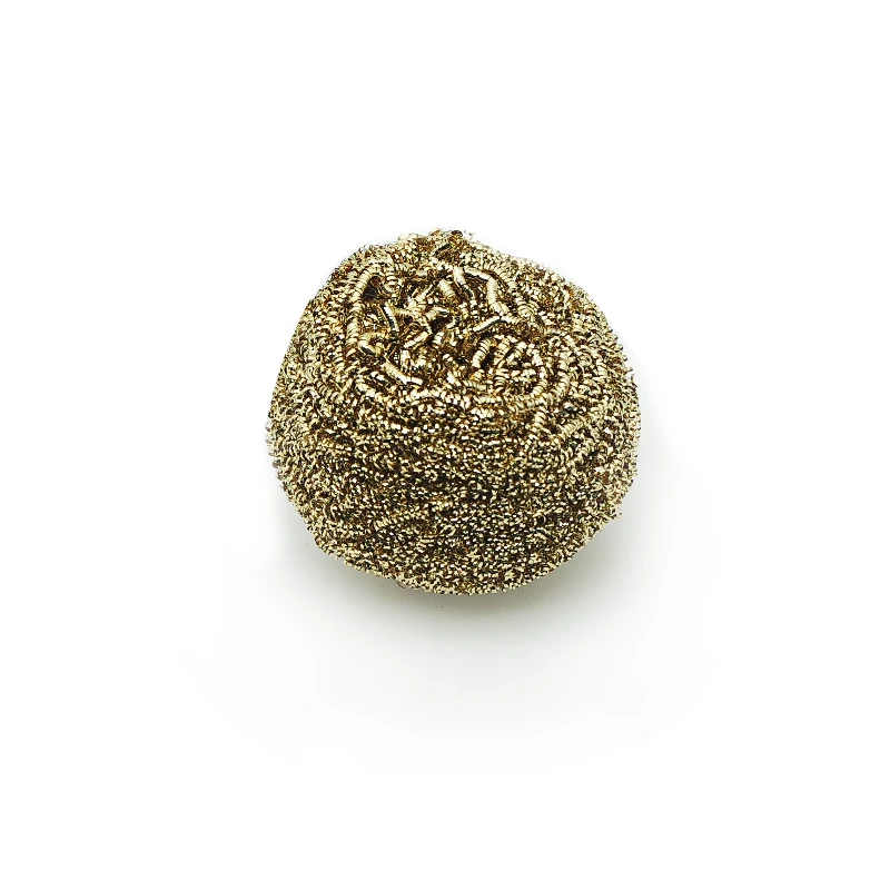 Metal spiral kitchen cleaning ball brass copper wire scourer