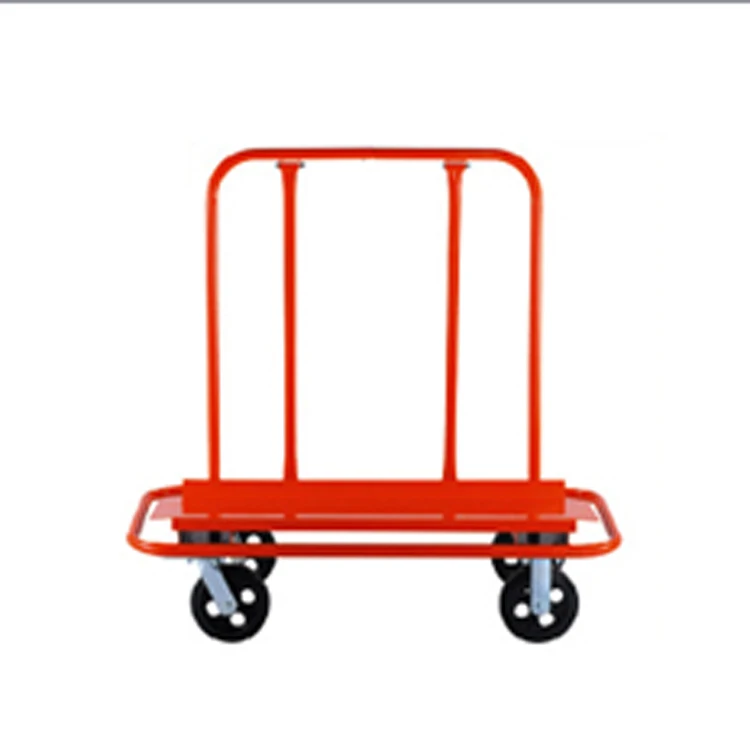 Warehouse 4 wheel metal platform hand truck