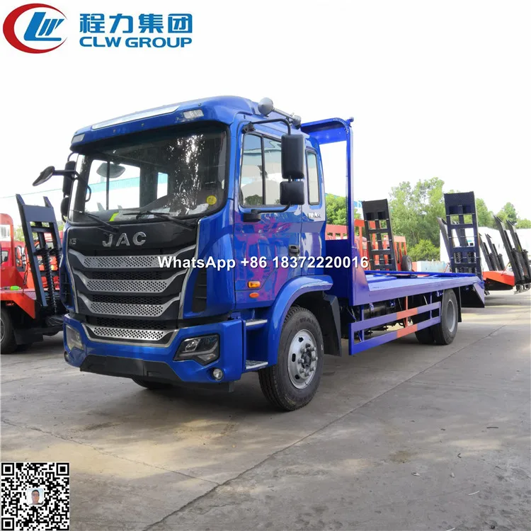 10 tons 15 20 tons excavator transport flat platform bed truck