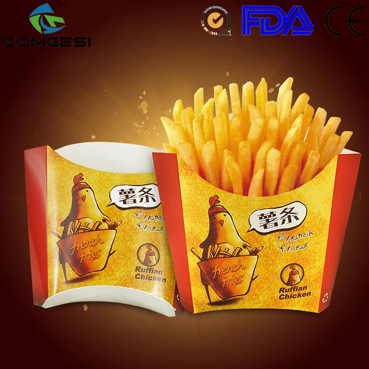 Disposable kraft paper food packaging box potato chips salad hamburger pizza box soup bowl low price best quality custom design