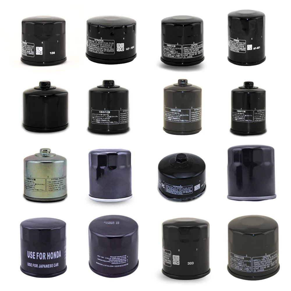 Motorcycle engine oil filter cartridge