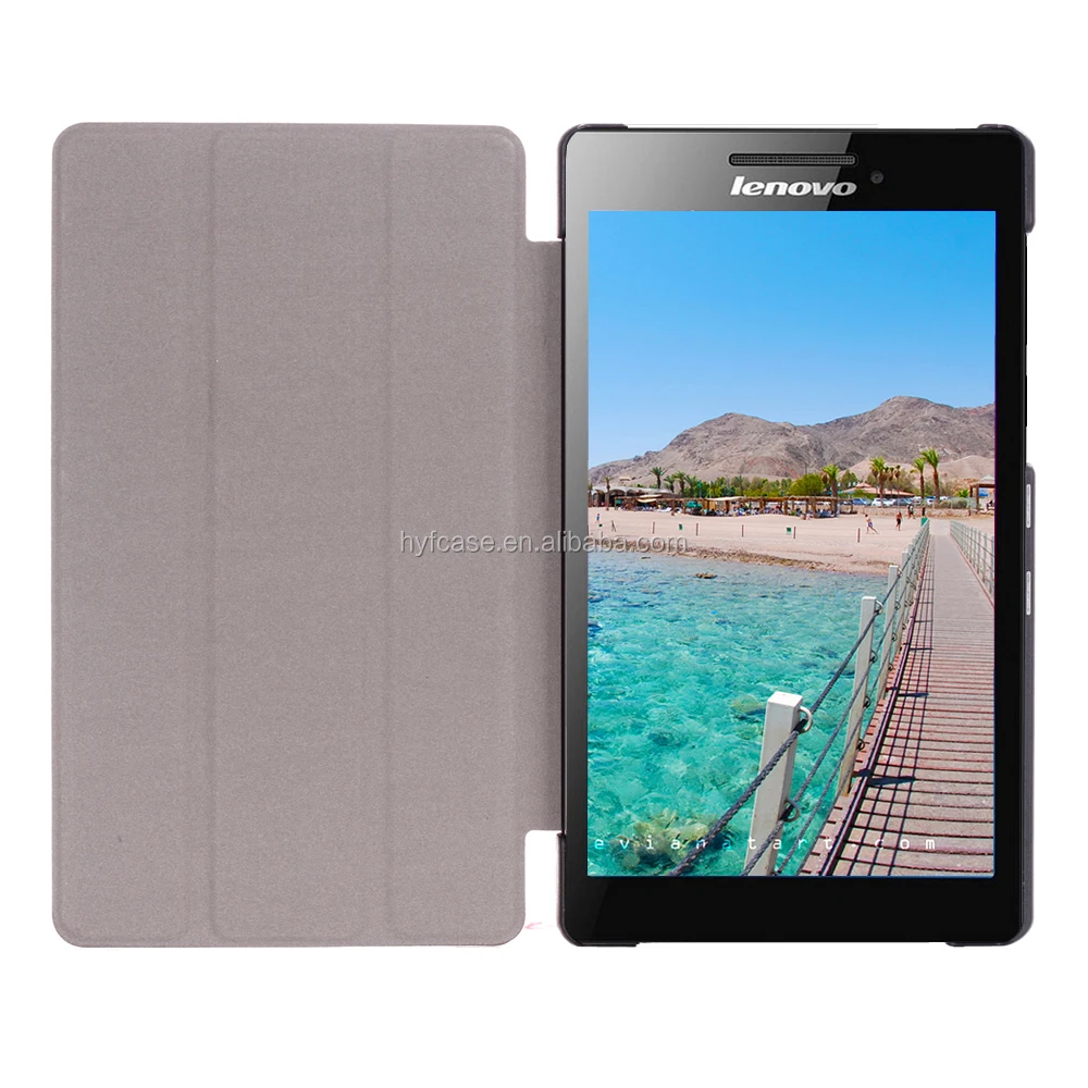 
PU Leather Tablet Cover 7' Tri Fold Flip Case For Lenovo Tab 2 A7-20F with many colors 