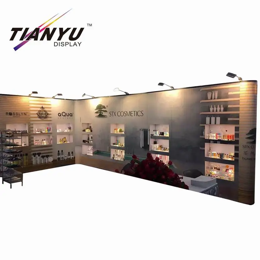 newly Innovative booth exhibit display pop up stand banner display