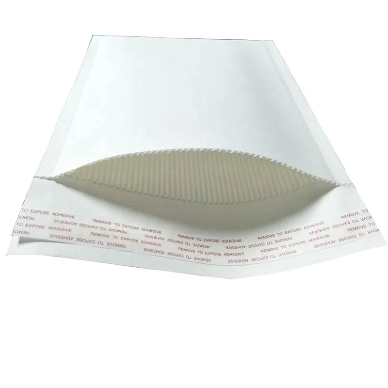 Custom Envelopes 100% Recycled Content surface  kraft Paper inner Padded Corrugated Surf Paper Rigid  Envelope