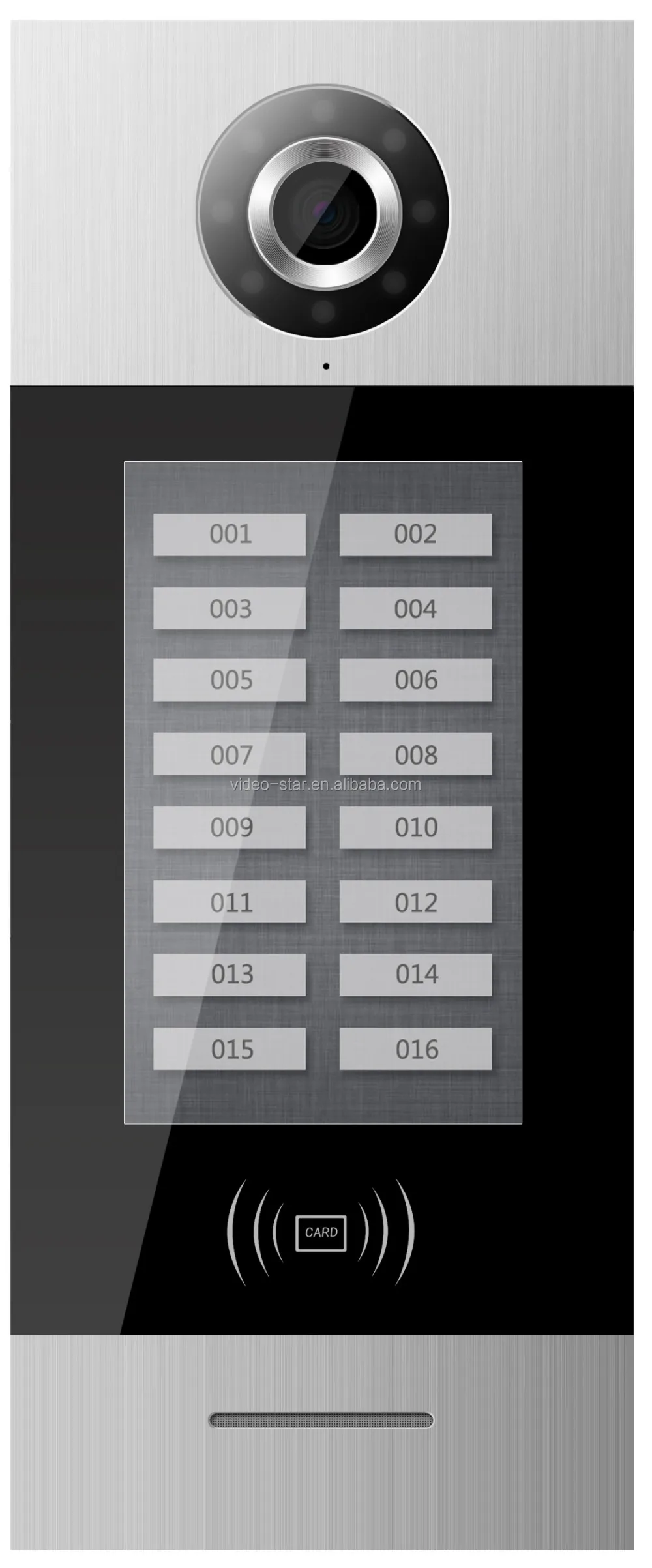 2 wire video door phone TCP/IP video door phone intercom