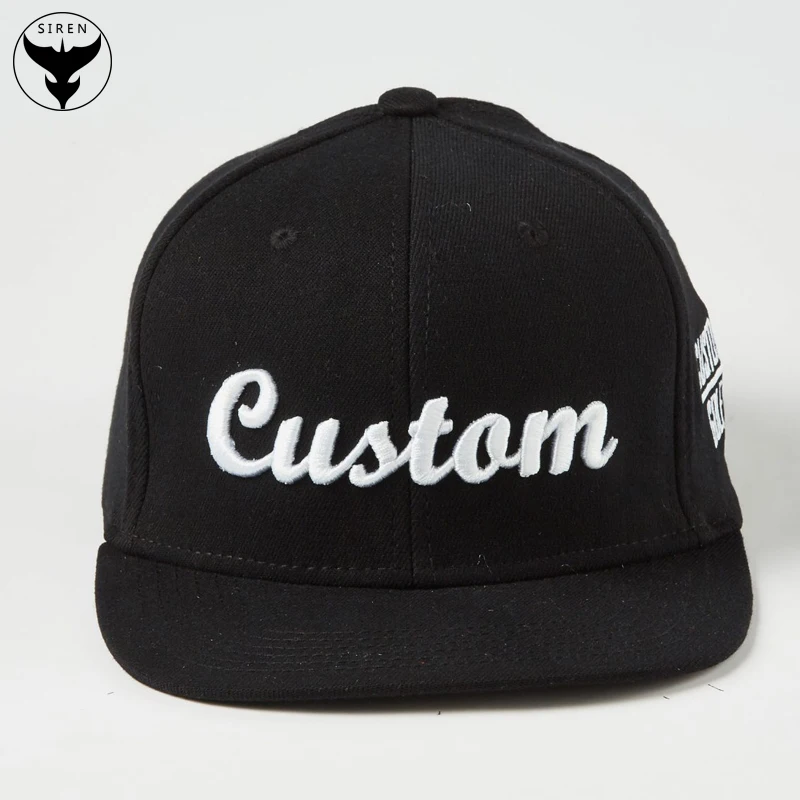 Custom Flat Bill Snapback Hats 59 Flat Brim Fitted Cap