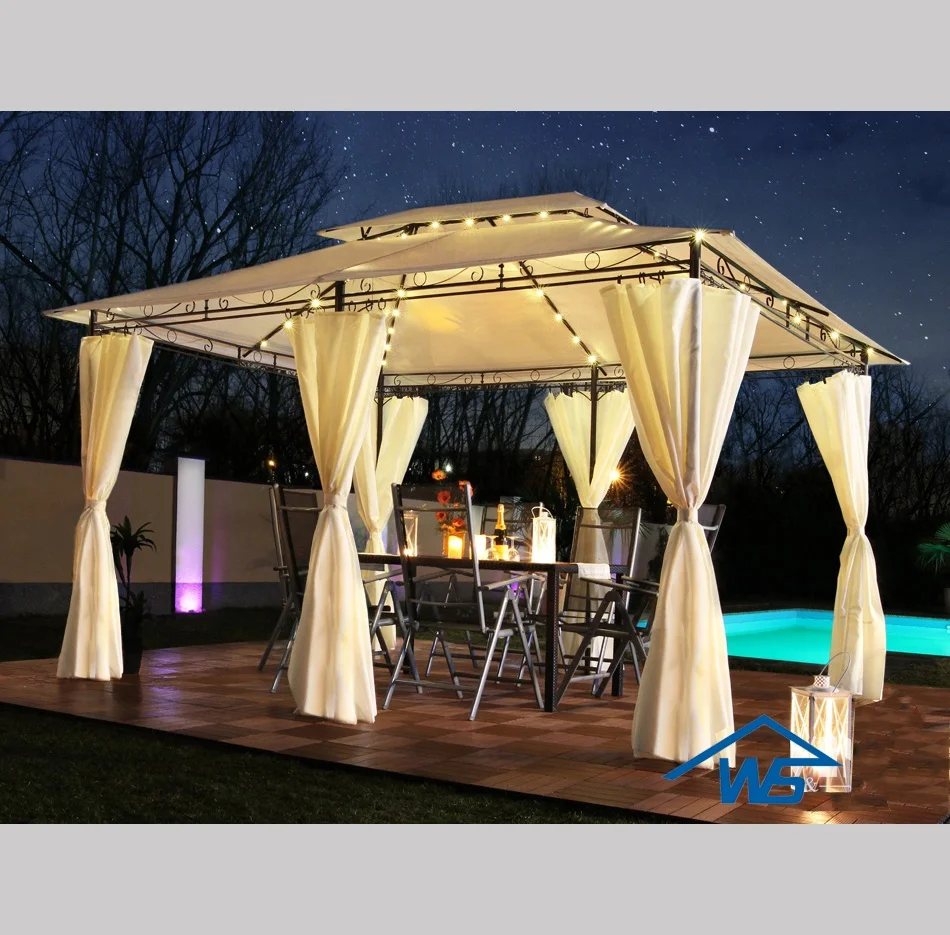 300x400cm metal gazebo with led