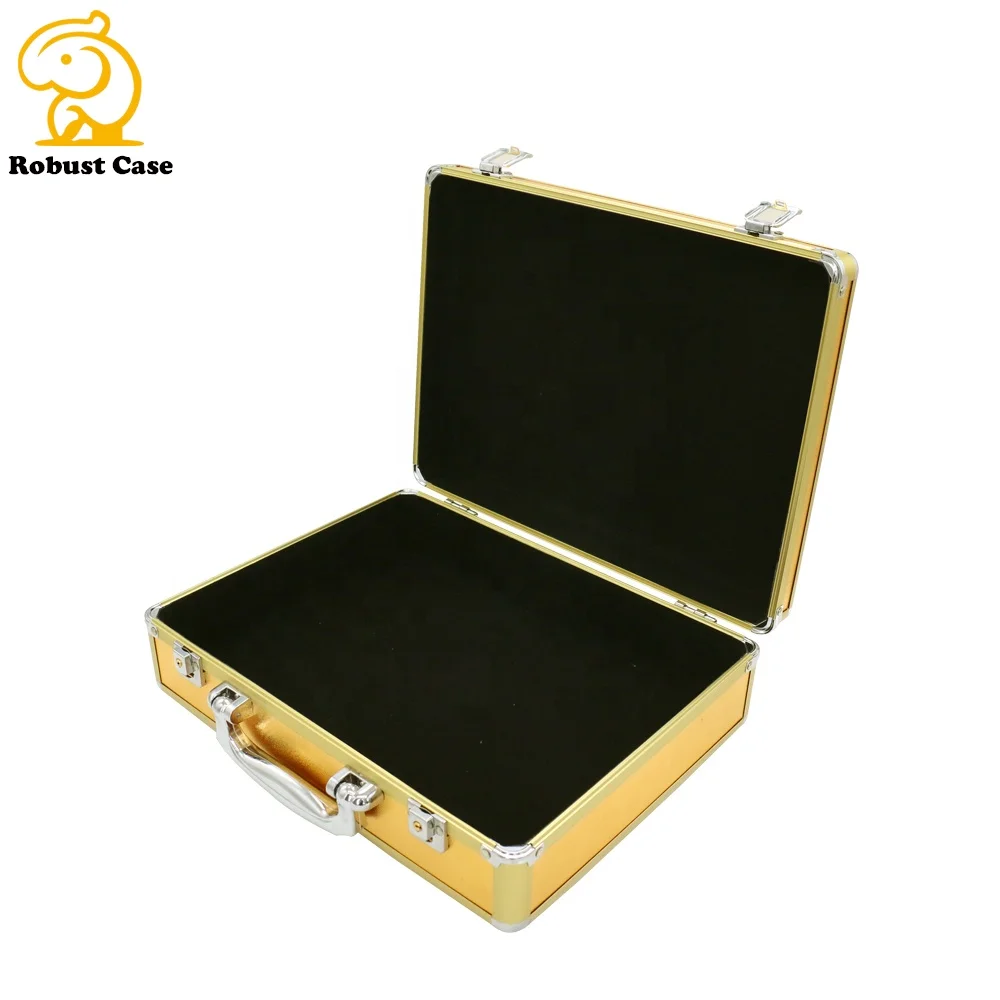 China wholesale colorful aluminum portable gold tool case for equipment