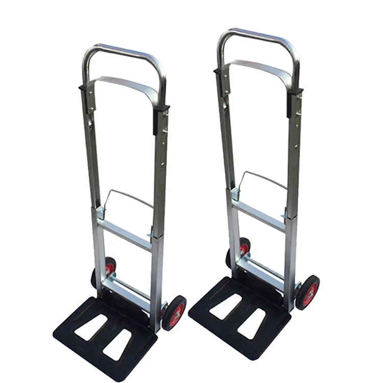 Heavy duty stainless steel materials platform structure hand trolley