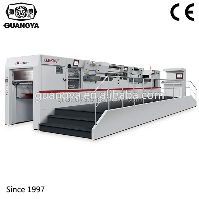 Один шаг закончить горячего тиснения фольгой и тиснение высечки машина с зачистки