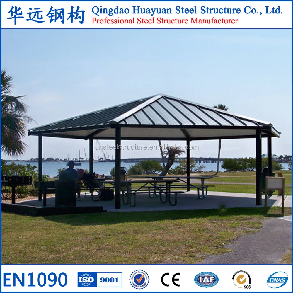 Low cost prefabricated steel roof shelter structures for car parking