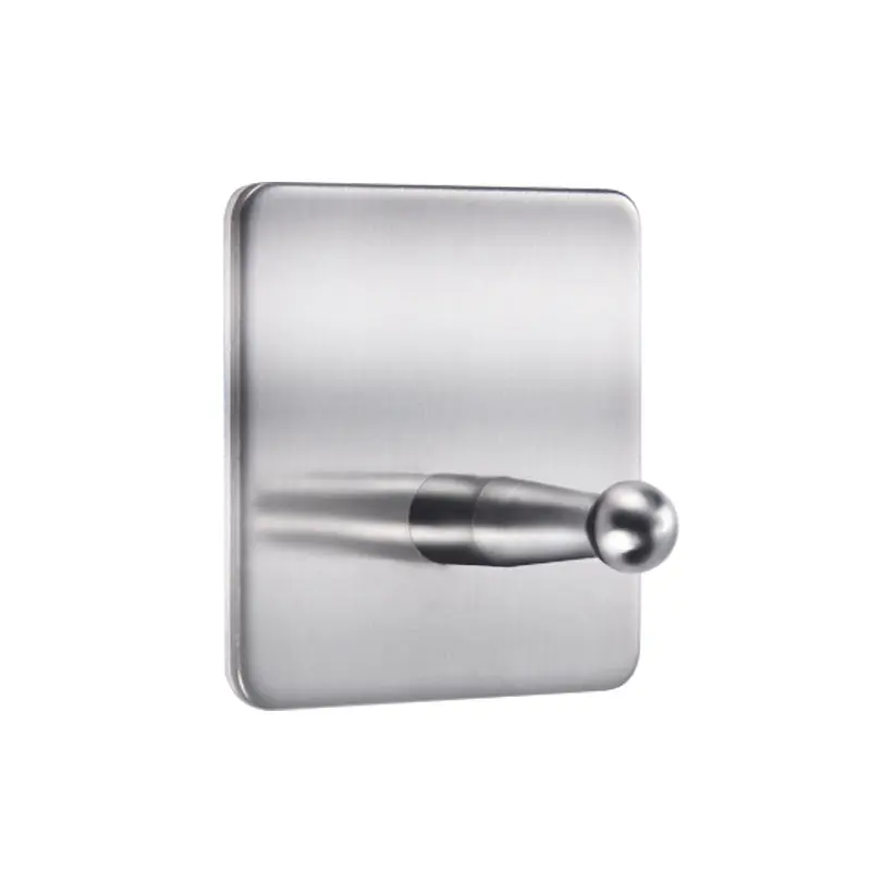 
square shape stainless steel 304 single wall hooks for clothes towel bag key 