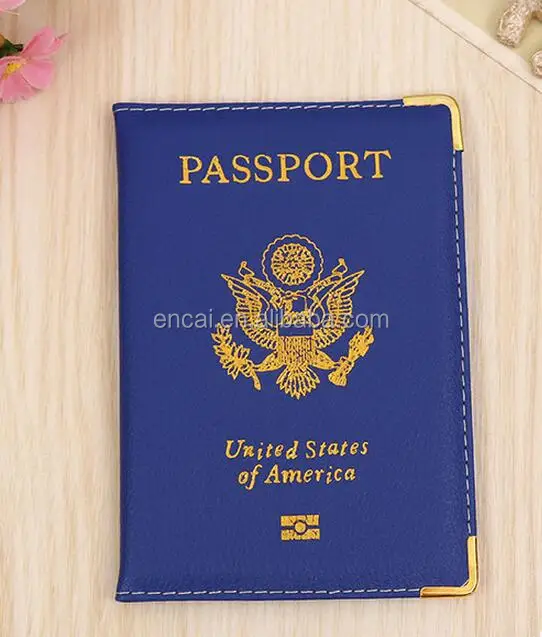 Encai Wholesale America Passport Holder Cheap USA Passport Cover