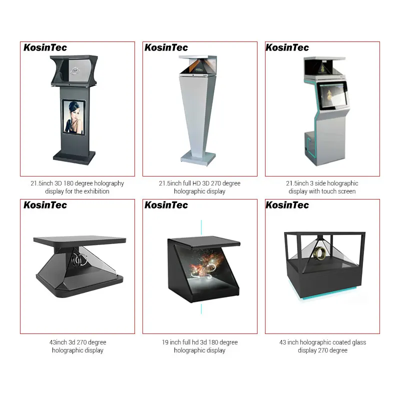 high quality HD screen 3d hologram projector