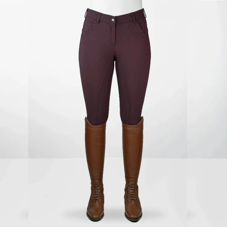 OEM High Quality Silicone Breeches Breathable Equestrian Riding Legging