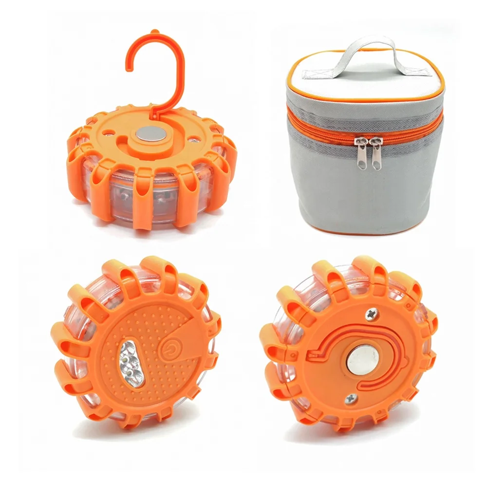 
Magnetic 10 in 1 Mini LED Road Flares Roadside Emergency Road Safety Led Flashing Lights 