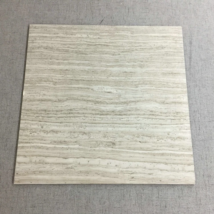 Серый и белый ткань полоса шаблон полностью полированный Глазурованный фарфор напольная плитка керамическая