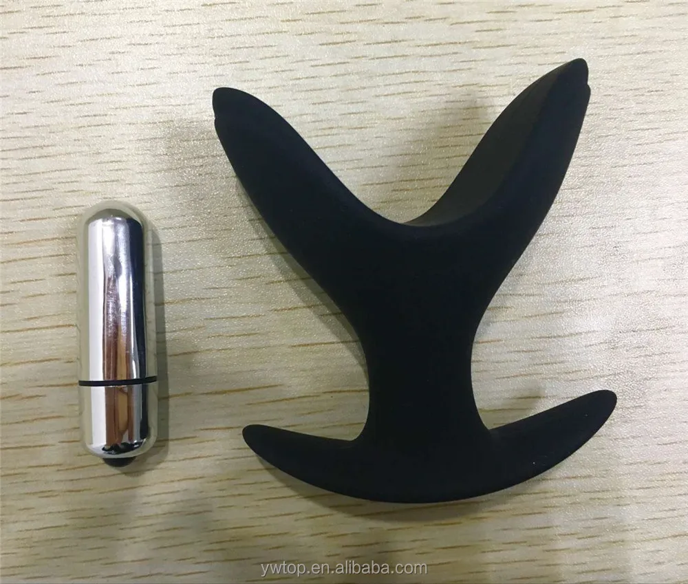 Soft Silicone V Shape Anal Plug Anal Sex Toy Opening Butt Plug Anal Speculum Prostate Massage