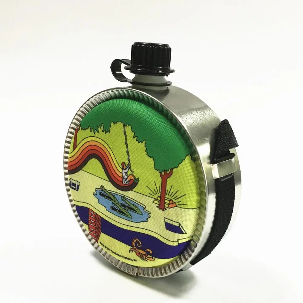 Cheap 700ml custom logo outdoor plastic round water bottle cantten for kid