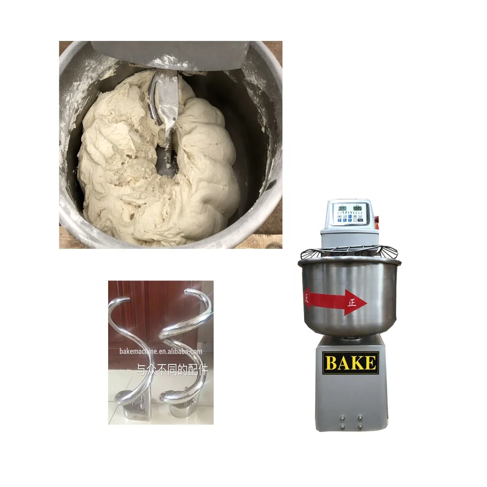 Bakery Machine 5kg 10kg 25 kg 50kg Commercial Industrial Spiral Dough Mixer For Bread Making