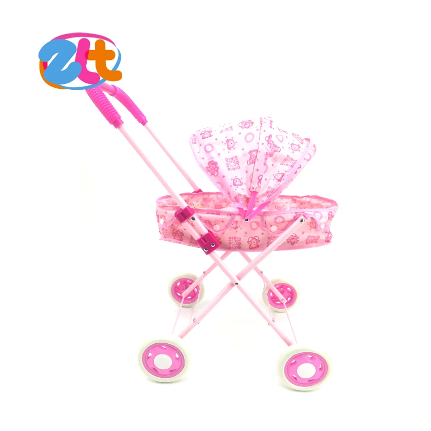 Funny trolley toy baby doll stroller for kids
