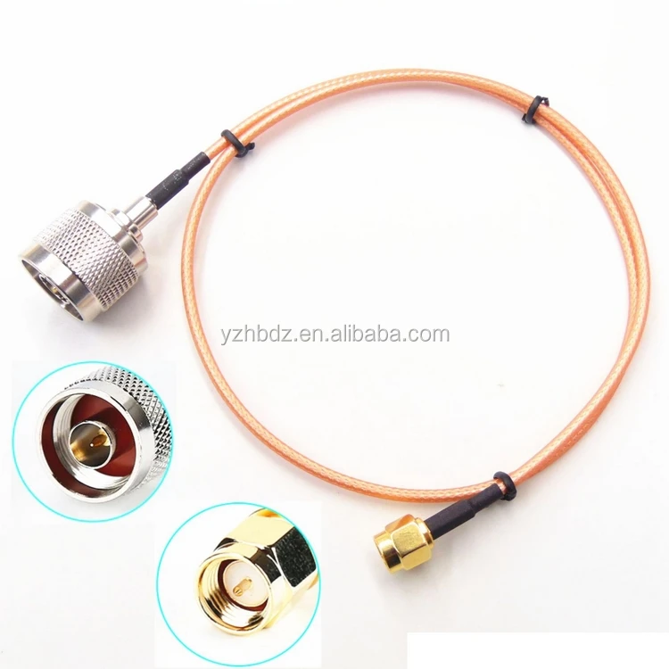 
Hongbo N Male to SMA Male RF Jumper Cable RG316 10 Meter RF Coaxial Cable Assembly 