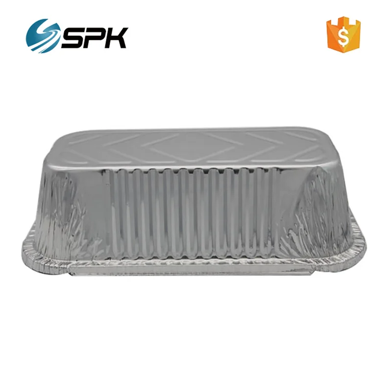 Leakproof airline food serving aluminum foil container tray for oven