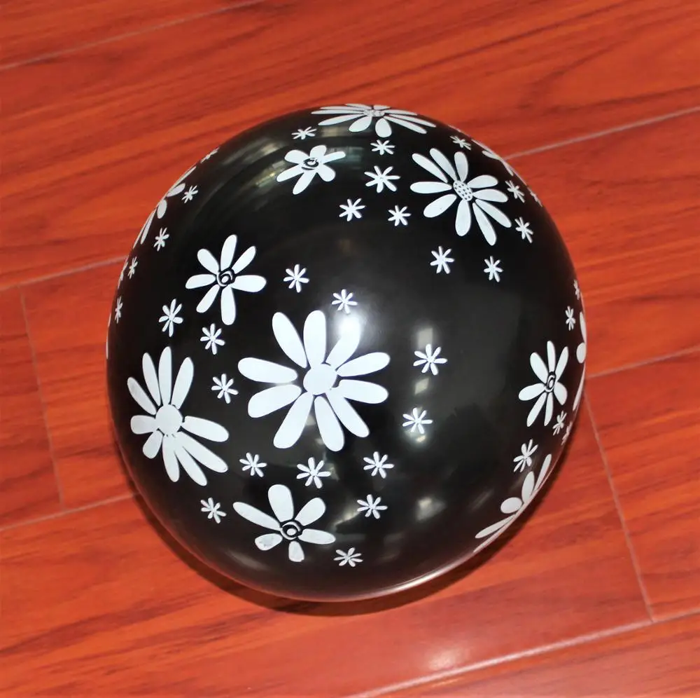Custom Printing Latex Balloon/ 2.2g mix design flower print decoration balloons