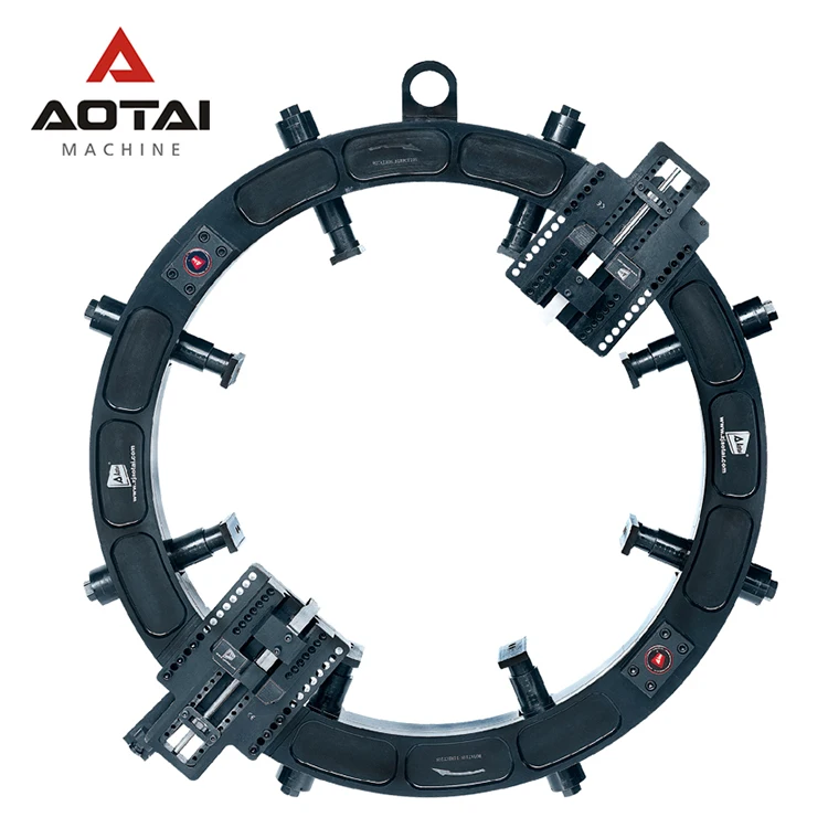 Electric orbital pipe split frame cold cutting and beveling or grooving milling machine