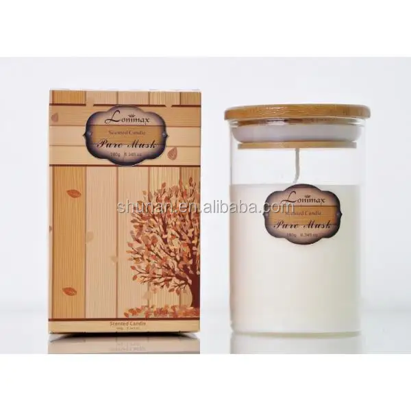 180g Luxury Natural Scented Soy Candle in Glass Jar SA-2490