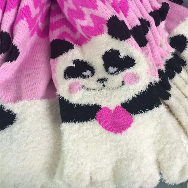 
Multi-Color Striped Fashion Toe Socks Women Winter Soft Toe Socks, Christmas Holiday Warm Fuzzy Animal Toe Socks 