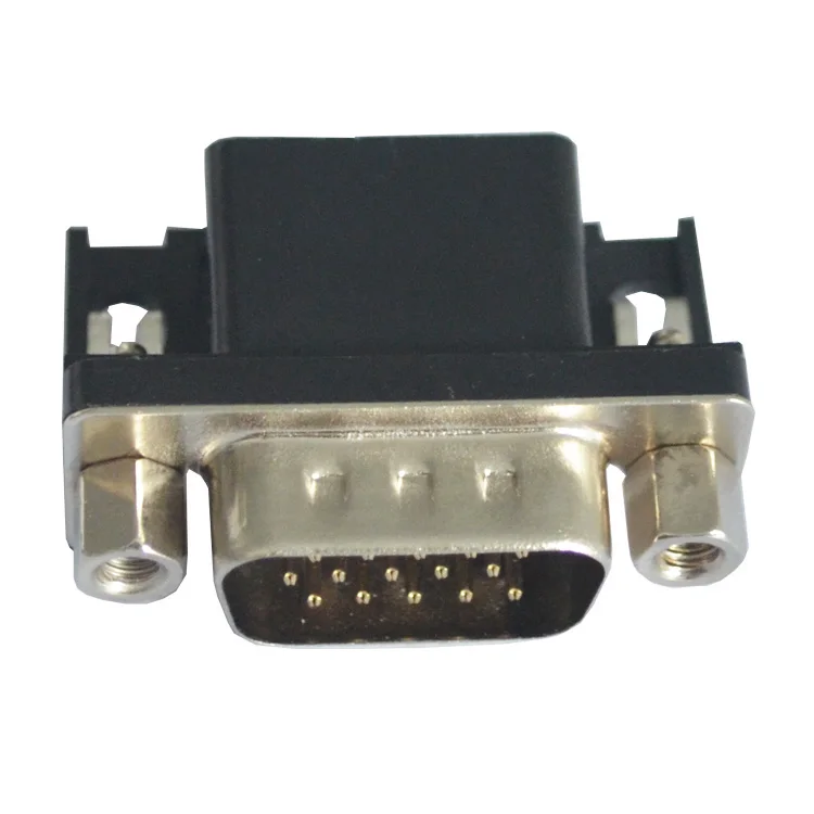 90 Degree D-sub 9 Pin Two Rows male DR 9 Pin Connector