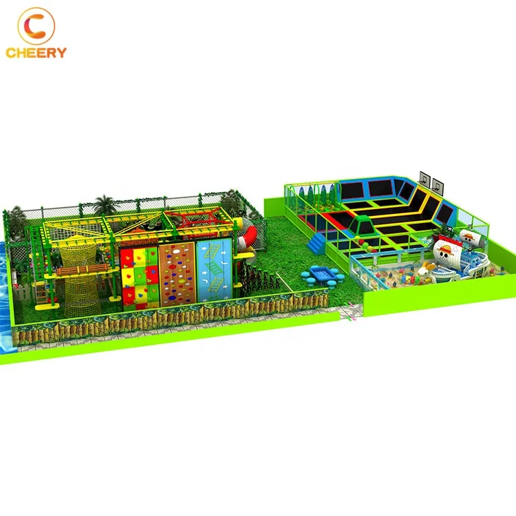 Customized exercise basketball foam blocks ocean balls trampoline park kids indoor playground for sale