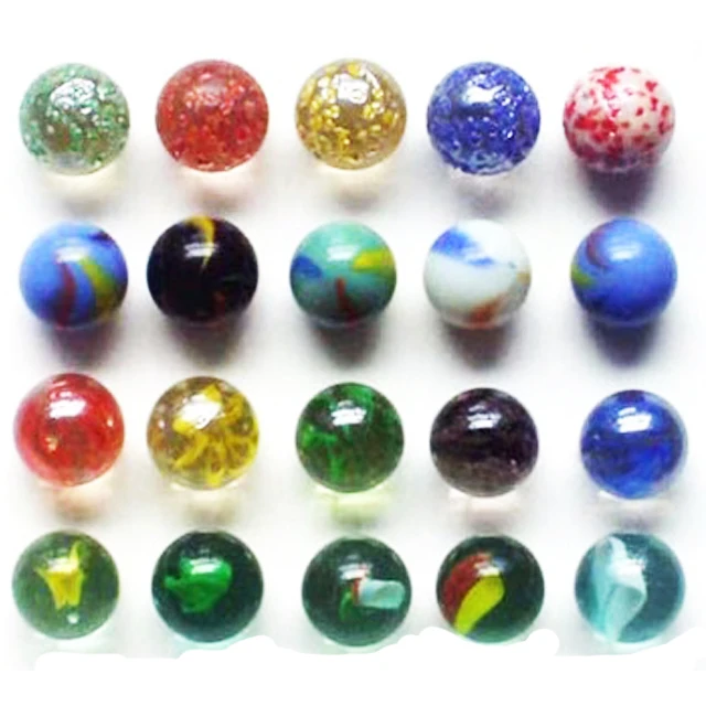 2019 hot selling 16mm Custom Printed Toy Glass Marbles  for sale