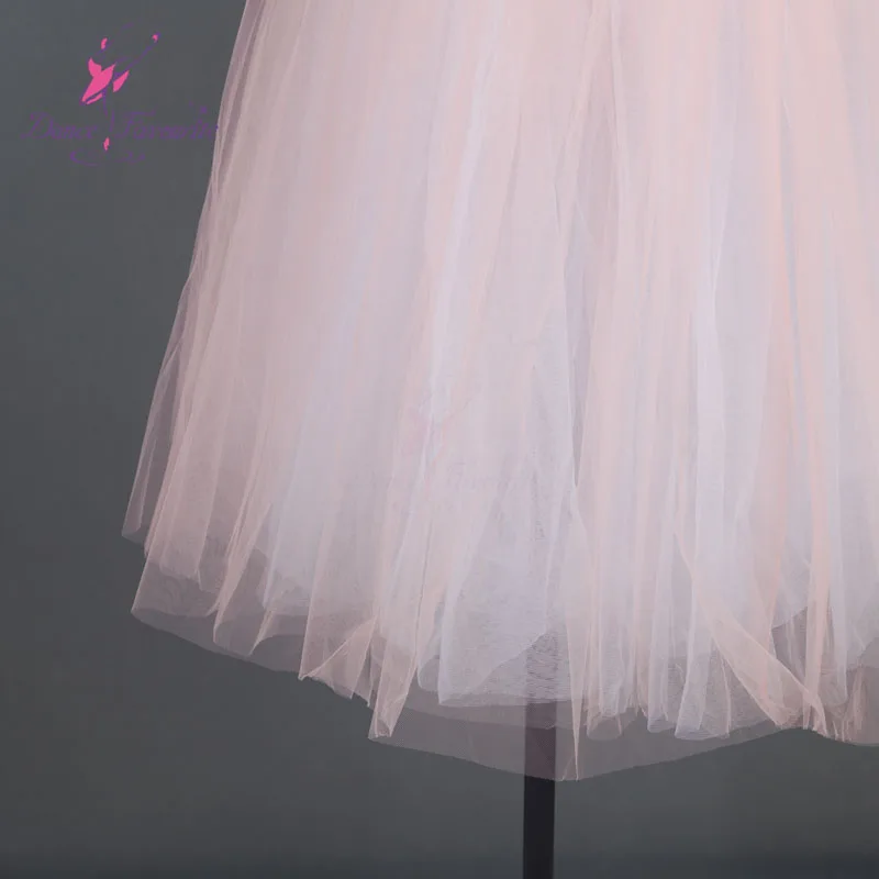 Pink long ballet dance costume romantic style ballet tutu for girls and women performance costume 18703-3