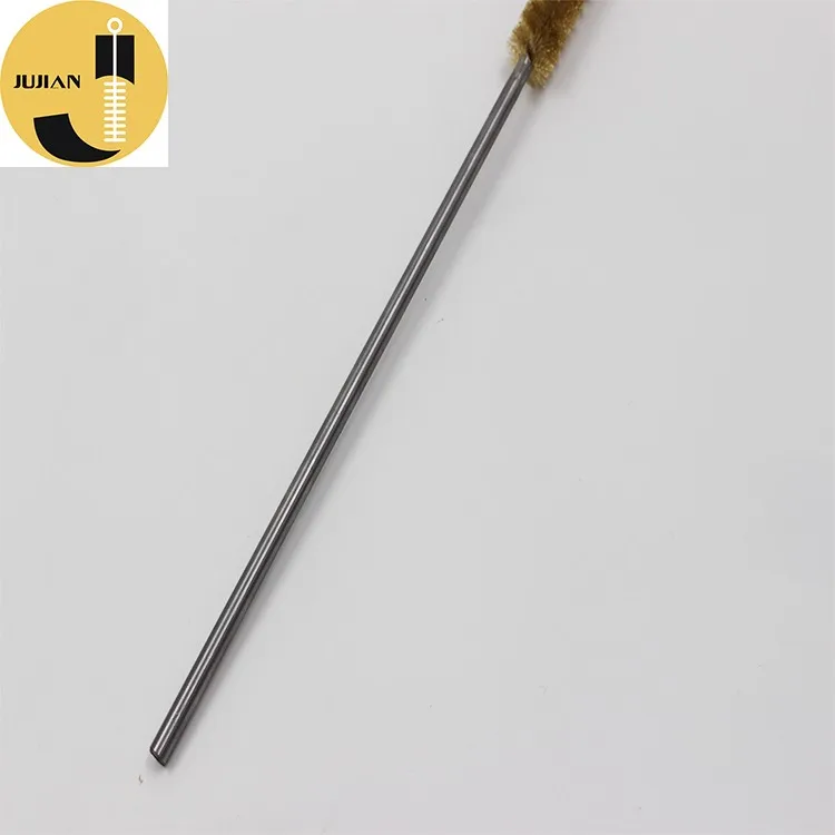 Conveyor Cleaning Roller Deflector Polishing Descaling Round Twisted Copper Brass Wire Brush