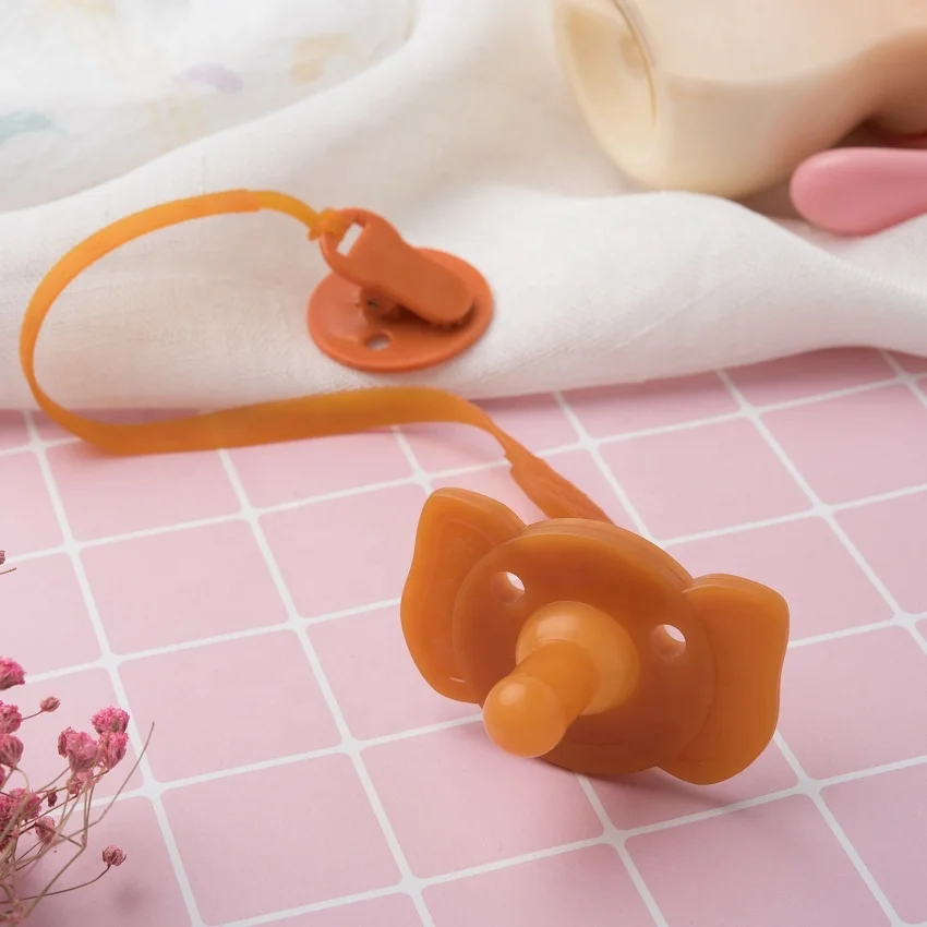 silicone baby pacifier simple and easy to clean silicone soother clip 100% BPA free baby silicone pacifier soother