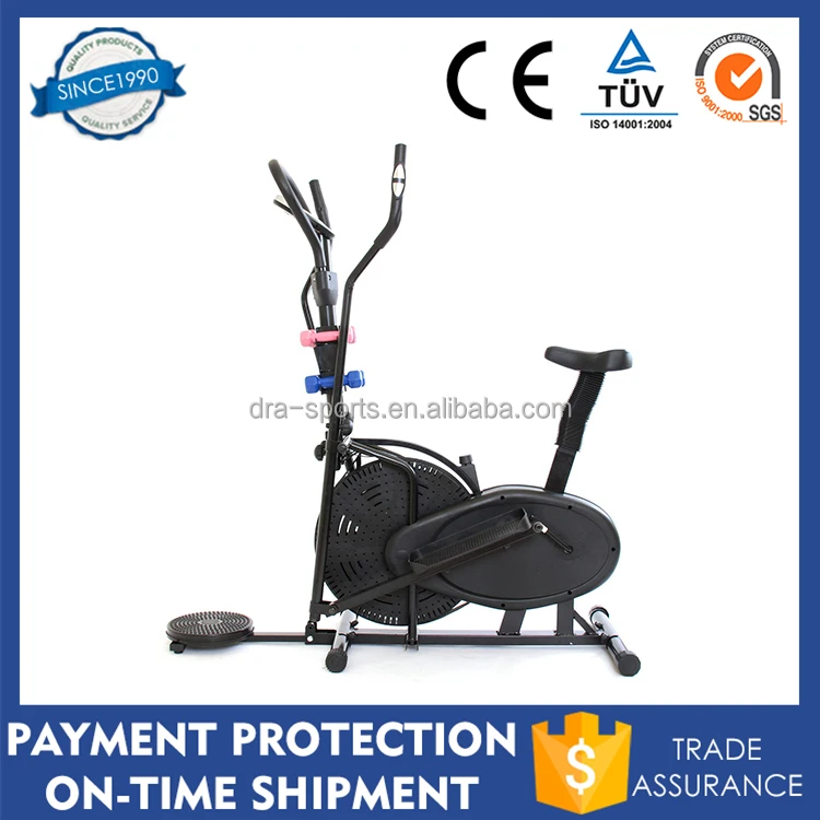 
Gym Master 4 in 1 Elliptical Exercise Bike Cross Trainer with AB Twister & Dumbbells 