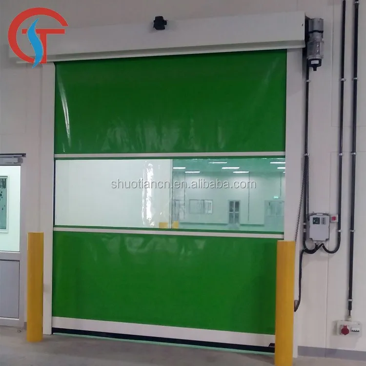 Automatic Rolling Up Pvc High Speed Roller Shutter Door