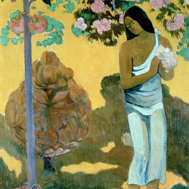 
landscape canvas painting scenery picture impressionism masterpiece poster art Gauguin Paul The Month of Mary Te avae no Maria 