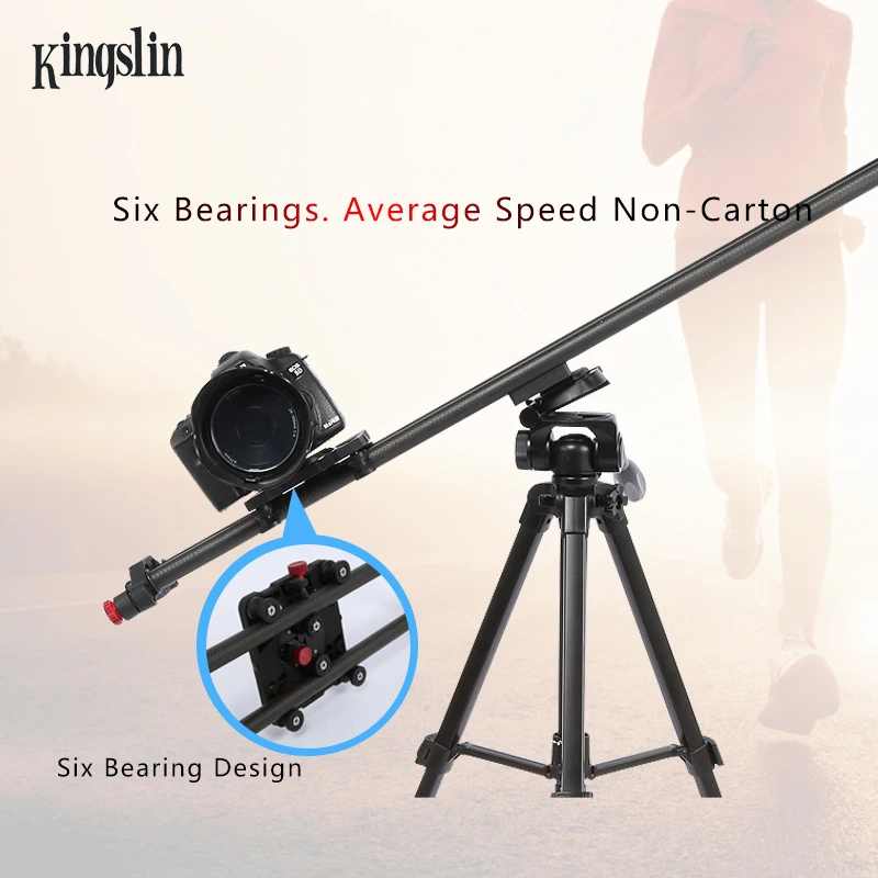 High Quality SHOOT Glide Track Factory Price 60CM-120cm  carbon fiber DSLR Video Camera Slider
