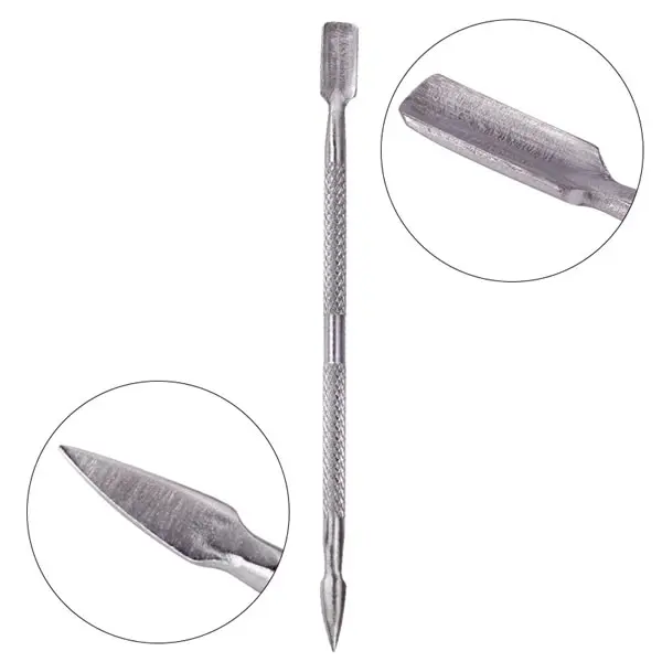 Newby Both Ends Stainless Steel Dead Skin Push Remover Nail Cuticle Pusher