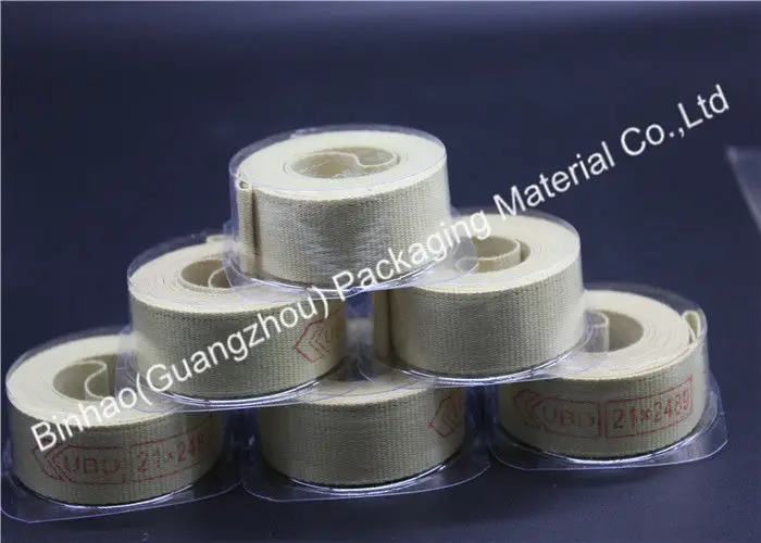 100% Aramid With Long Life Service Fiberglass Reinforced Yellow Garniture Belt Tape