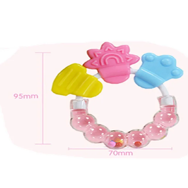 Baby Teething Ring | Sensory Teether Toy | Safe Silicone Teething Bracelet