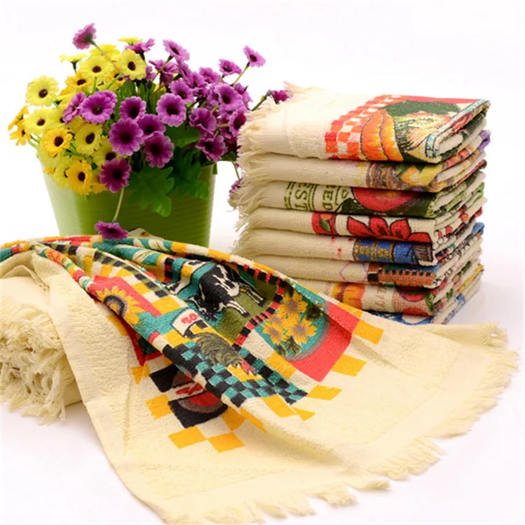 
new product private label unique design 100% cotton terry cloth printing kitchen towel 