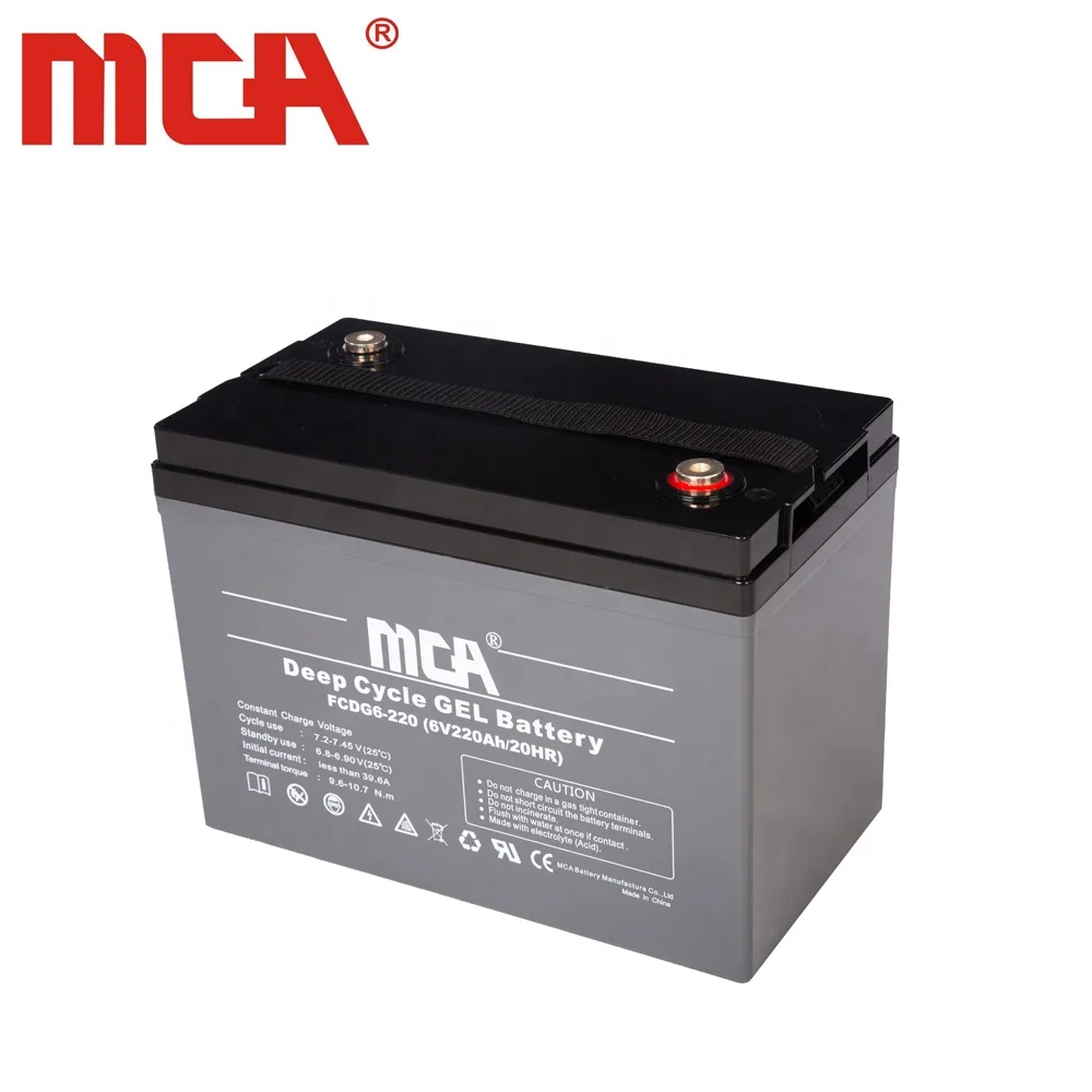 good quality 6 volt 420AH dry cell/gel deep cycle battery for solar