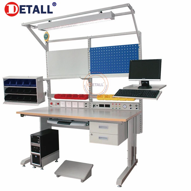 Стандартный рабочий стол Detall с сертификатом Ce ESD, электрический верстак esd