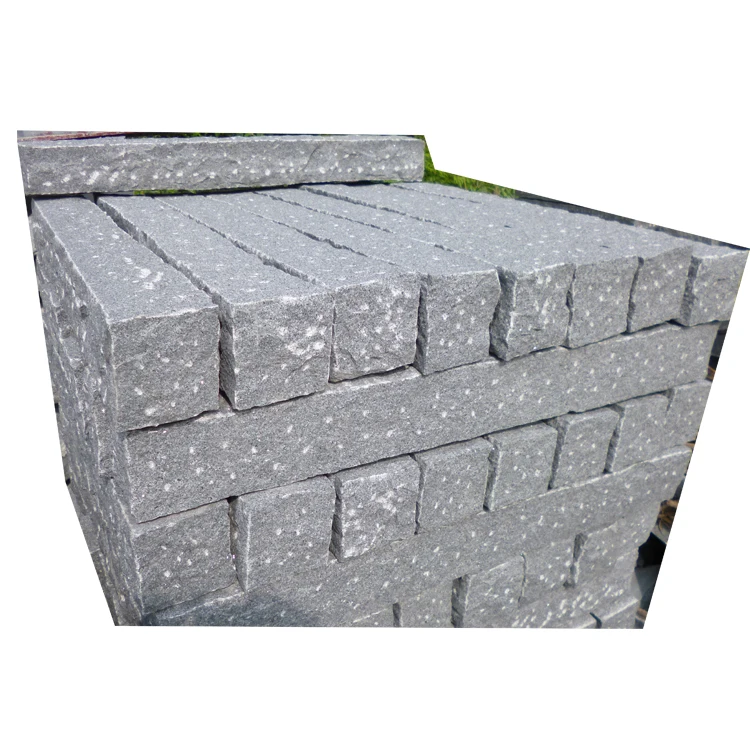 SHIHUI Border Upstand Road Side Curb Stone Price Garden Road Pool Standard Kerbstone Sizes Chinese Gey Granite Curbstone Types