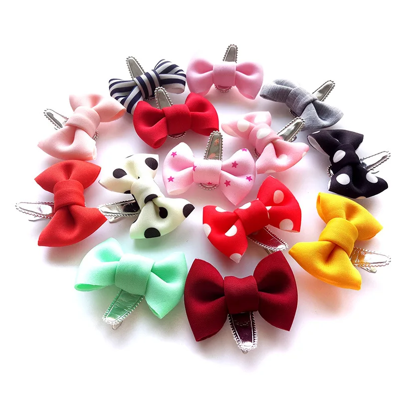 2018 New Korean Cute Baby Girl Fabric Hair Bow