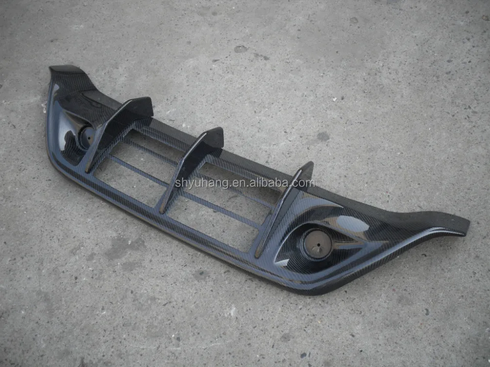 For Skyline R35 GTR WALD REAR BUMPER DIFFUSER ADDON CF Carbon fiber